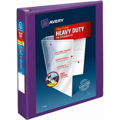 Avery&reg; Heavy-Duty View Binders - Locking One Touch EZD Rings - 1 1/2" Binder Capacity - Letter - 8 1/2" x 11" Sheet Size - 400 Sheet Capacity - Ring Fastener(s) - 4 Pocket(s) - Polypropylene - Rec