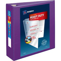 Avery&reg; Heavy-Duty View Purple 3" Binder (79810) - Avery&reg; Heavy-Duty View 3 Ring Binder, 3" One Touch EZD&reg; Rings, 3.5" Spine, 1 Purple Binder (79810)