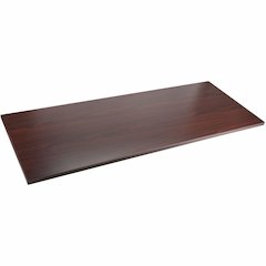 Lorell Relevance Series Tabletop - Laminated, Mahogany Rectangle Top - Contemporary Style - 60" Table Top Width x 24" Table Top Depth x 1" Table Top Thickness - 59.87" Width x 23.63" Depth - Conferenc