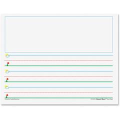 Teacher Created Resources Smart Start K - 2 Writing Paper - Letter - 1" Ruled - 8 1/2" x 11" - White Paper - 360 / Pack