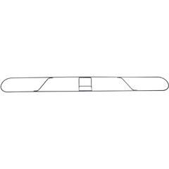 Genuine Joe Clip-on Long Dust Mop Frame - Rust Resistant, Clip, Galvanized - Metallic - 1 Each