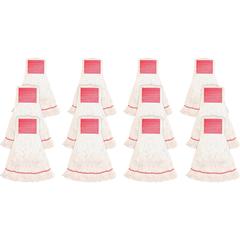 Genuine Joe Synthetic Blend Large Mophead - Rayon, Cotton - White - 12 / Carton