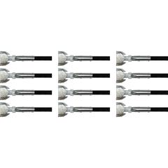Genuine Joe Clip-on Dust Mop Steel Handle - 60" Length x 1" Diameter - Black - Vinyl, Steel - 12 / Carton