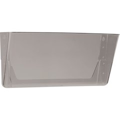 Storex Stacking Wall Pocket - 1 Pocket(s) - 7" Height x 4" Width x 16" Length - Stackable - Smoke - Poly - 1 Each