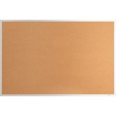 Lorell Bulletin Board - 24" Board Height x 36" Board Width - Cork Surface - Long Lasting, Warp Resistant - Brown Aluminum Frame - 1 Each
