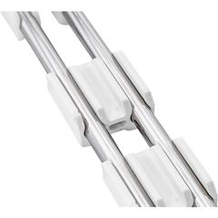 Lorell Stacking Chair Ganging Clips - White - Plastic - 1 Pack