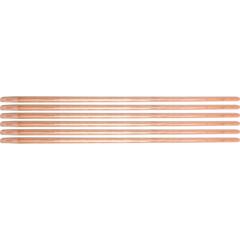 Ettore Floor Squeegee Wooden Pole Handle - 54" Length x 1" Diameter - Natural - Wood - 6 / Carton