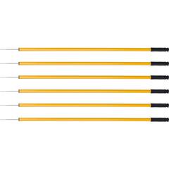Ettore Trash Picker - 44" Reach - Lightweight, Ergonomic Handle, Safety Guard, Extended Tip - Steel - Gold - 6 / Carton