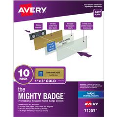 The Mighty Badge&reg; by Avery&reg; Reusable Magnetic Professional Name Badge Kits - 10 / Pack