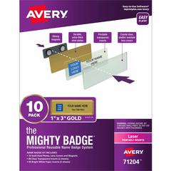 The Mighty Badge&reg; by Avery&reg; Reusable Magnetic Professional Name Badge Kits - 10 / Pack