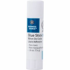 Business Source Glue Stick - 0.26 oz - White - 30 / Box