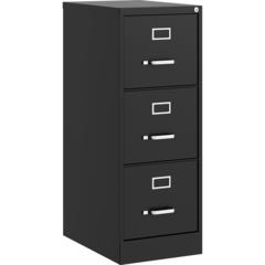 Lorell Fortress Series 22" Commercial-Grade Vertical File Cabinet - 15" Width x 22" Depth x 40.2" Height - 3 x Drawer(s) for File - Letter - Vertical - Ball-bearing Suspension, Removable Lock, Pull Ha