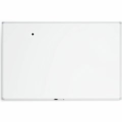 U Brands Magnetic Porcelain Steel Board - 72" (6 ft) Width x 47" (3.9 ft) Height - White Porcelain Steel Surface - White Aluminum Frame - Rectangle - Horizontal/Vertical - 1 Each