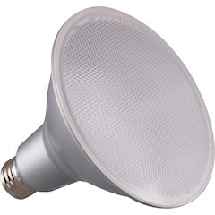 Satco 15W PAR38 3000K LED Bulb - 15 W - 90 W Incandescent Equivalent Wattage - 120 V AC - 1200 lm - Parabolic Reflector - PAR38 Size - Clear - Warm White Light Color - E26 Base - 25000 Hour - 3000&deg