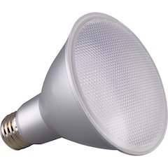 Satco 12W PAR 30/LN/FL 3000K LED Bulb - 12.50 W - 75 W Incandescent Equivalent Wattage - 120 V AC - 1000 lm - Parabolic Reflector - PAR30LN Size - Clear - Warm White Light Color - E26 Base - 25000 Hou