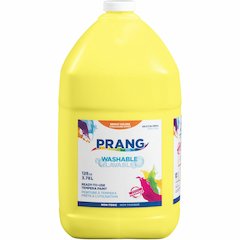 Prang Washable Tempera Paint - 1 Color(s) - Yellow - 1 gal - Washable - 1 Each