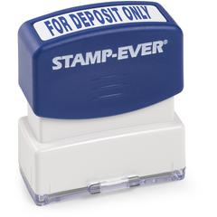 Trodat FOR DEPOSIT ONLY Pre-inked Stamp - Message Stamp - FOR DEPOSIT ONLY - 0.56" Impression Width x 1.69" Impression Length - 50000 Impression(s) - Blue - 1 Each - TAA Compliant