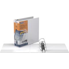 QuickFit D-Ring View Binders - 3" Binder Capacity - Letter - 8 1/2" x 11" Sheet Size - 625 Sheet Capacity - 3" Ring - D-Ring Fastener(s) - 2 Internal Pocket(s) - Vinyl - White - Recycled - Print-trans