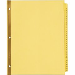 Avery&reg; Laminated Dividers - Gold Reinforced - 31 x Divider(s) - Printed Tab(s) - Digit - 1-31 - 31 Tab(s)/Set - 8.5" Divider Width x 11" Divider Length - Letter - 3 Hole Punched - Buff Paper Divid