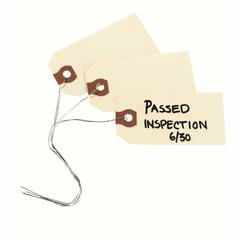 Avery&reg; Shipping Tags - #26 - 3.20" Length x 1.62" Width - Rectangular - Wire Fastener - 1000 / Box - Card Stock - Manila