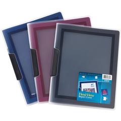 Avery&reg; Flexi-View Letter Report Cover - 8 1/2" x 11" - 25 Sheets Capacity - Polypropylene - Assorted - Preprinted, PVC-free, Spine - 0% Recycled - 24 / Box