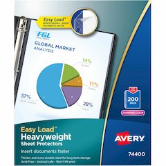 Avery&reg; Heavyweight Sheet Protectors - For Letter 8 1/2" x 11" Sheet - Diamond Clear - Polypropylene - 200 / Box
