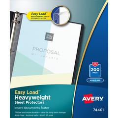 Avery&reg; Non-Glare Heavyweight Sheet Protectors - For Letter 8 1/2" x 11" Sheet - Clear - Polypropylene - 1 Box
