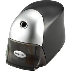 QuietSharp Exec Electric Pencil Sharpener - 1 Hole(s) - Black, Silver - 1 Each