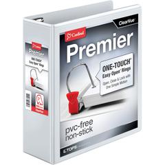 Cardinal EasyOpen Clearvue Slant D-Ring Binders - 3" Binder Capacity - Letter - 8 1/2" x 11" Sheet Size - 675 Sheet Capacity - 2 29/32" Spine Width - 3 x D-Ring Fastener(s) - 2 Inside Front & Back Poc