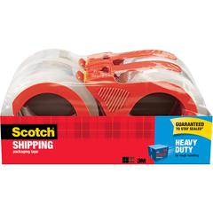Scotch Heavy-Duty Shipping/Packaging Tape - 54.60 yd Length x 1.88" Width - 3.1 mil Thickness - 3" Core - Synthetic Rubber Resin - 3.10 mil - Dispenser Included - Breakage Resistance, Tear Resistant, 