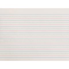 Zaner-Bloser Dotted Midline Newsprint Paper - 500 Sheets - 0.63" Ruled - Unruled Margin - 10 1/2" x 8" Sheet Size - White Paper - 1 Pack