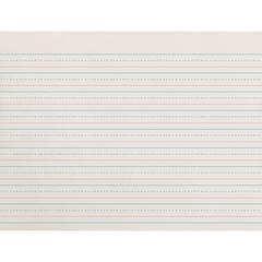 Zaner-Bloser Dotted Midline Newsprint Paper - 500 Sheets - 0.50" Ruled - Unruled Margin - 10 1/2" x 8" Sheet Size - White Paper - 1 Pack