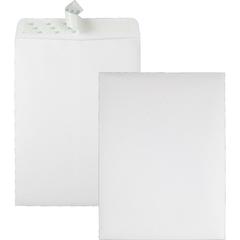Quality Park 9 x 12 Catalog Envelopes with Redi-Strip&reg; Closure - Catalog - #10 1/2 - 9" Width x 12" Length - 28 lb - Peel & Seal - White - Wove - 100 / Box