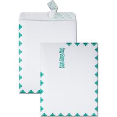Quality Park Redi-Strip First Class Envelopes - First Class Mail - 10" Width x 13" Length - 28 lb - Peel & Seal - White - 100 / Box