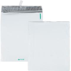 Quality Park Open-End Poly Expansion Mailers - Expansion - 11" Width x 13" Length - 2" Gusset - Self-sealing - White - Polyethylene - 100 / Carton