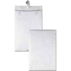Survivor&reg; 10 x 15 DuPont Tyvek Catalog Mailers - Catalog - 10" Width x 15" Length - 14 lb - Peel & Seal - White - Tyvek - 100 / Box