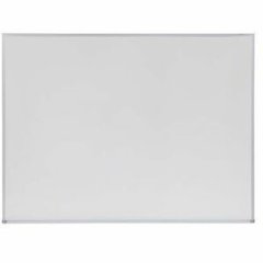 Universal Dry Erase Board - 48" (4 ft) Width x 36" (3 ft) Height - White Melamine Surface - Anodized Aluminum Frame - 1 Each