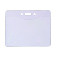 Oversize Badge Holder, Horizontal, Clear, 4 x 2.68 Insert, 50/Pack