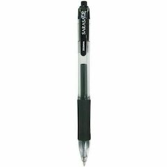 Zebra Sarasa Dry X20 Gel Retractable RDI 1.0mm Black Ink - Retractable - Black Ink - Gel-based - 1 Dozen