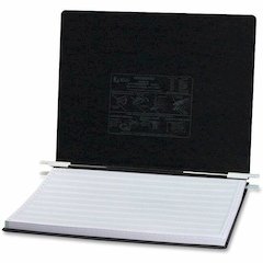 ACCO 14-7/8"x11" Presstex Hanging Data Binder - 6" Binder Capacity - Fastener: Post - Presstex, Acrylic, Nylon - Black - Hook, Water Resistant, Retractable Filing Hooks, Flexible, Hanging System, Embo