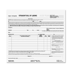 Rediform Snap-A-Way Bill of Lading Forms - 3 Part - Carbonless Copy - 8.50" x 7" Sheet Size - 2 x Holes - White Sheet(s) - Black Print Color - 250 / Pack