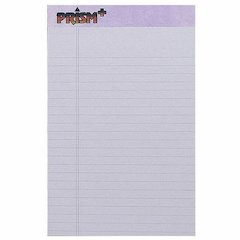 TOPS Prism Plus Legal Pads - Jr.Legal - 50 Sheets - 0.28" Ruled - Jr.Legal - 5" x 8" Sheet Size - Orchid Paper - Chipboard Cover - Hard Cover - 12 / Pack
