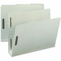 Nature Saver 1/3 Tab Cut Letter Recycled Fastener Folder - 8 1/2" x 11" - 3" Expansion - 2 Fastener(s) - 2" Fastener Capacity for Folder - Top Tab Location - Assorted Position Tab Position - Pressboar