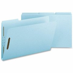 Nature Saver Legal Recycled Fastener Folder - 8 1/2" x 14" - 1" Expansion - 2 Fastener(s) - 2" Fastener Capacity for Folder - Pressboard, Tyvek - Light Blue - 100% Recycled - 25 / Box