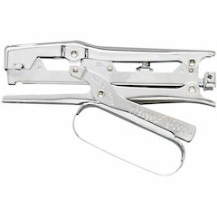 Advantus Ace Chrome Clipper Stapler - 20 of 20lb Paper Sheets Capacity - 210 Staple Capacity - Full Strip - 1/4" Staple Size - 1 Each - Chrome