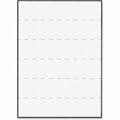 Tabbies 2" Medical Transcription Printer Labels - 8 1/2" Width x 11" Length - Laser - White - 100 / Box - Jam-free
