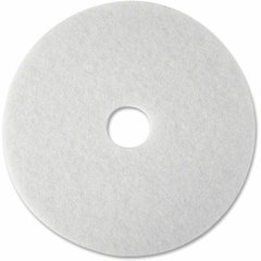 3M White Super Polish Pads - Round - 20" Diameter - Polishing, Floor, Buffing, Scrubbing - Wood Floor - 600 rpm Maximum Speed Supported - Textured, Adhesive, Durable, Scuff Mark Remover, Heel Mark Rem