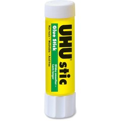 UHU Glue Stic, Clear, 40g - 1.41 oz - Clear - 12 / Box