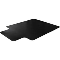 Black Vinyl Lipped Chair Mat for Carpets - 36" x 48"