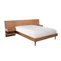 King Size Bedroom Set with Platform Bed and Two Matching Nightstands